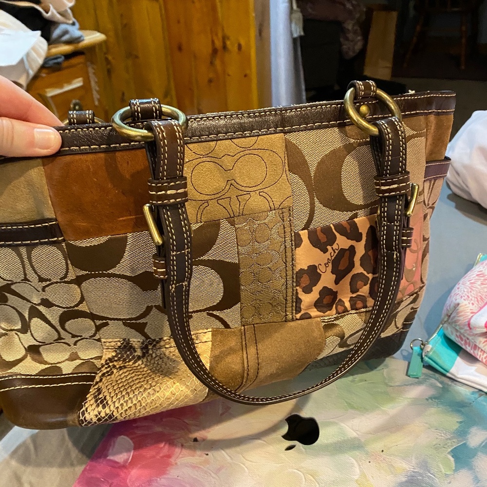Coach patchwork fall purse